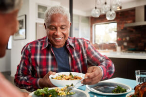 dental implants patient smiling.